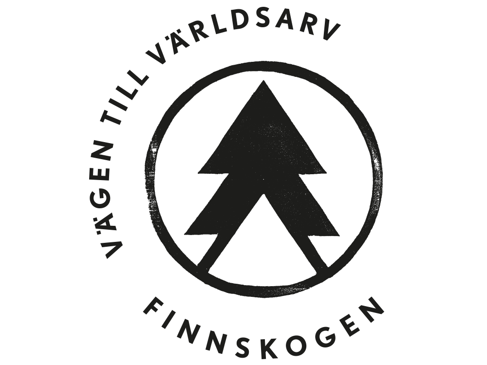 Logotyp Finnskogen - vägen till världsarv