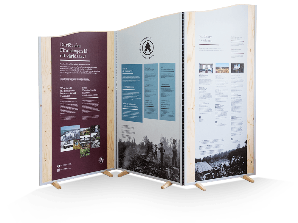 Finnskogen vägen till världsarv vikvägg